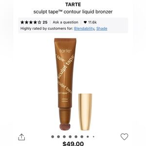 tarte Sculpt Tape Contour Liquid Bronzer - Soft Bronze (fair to light skin)